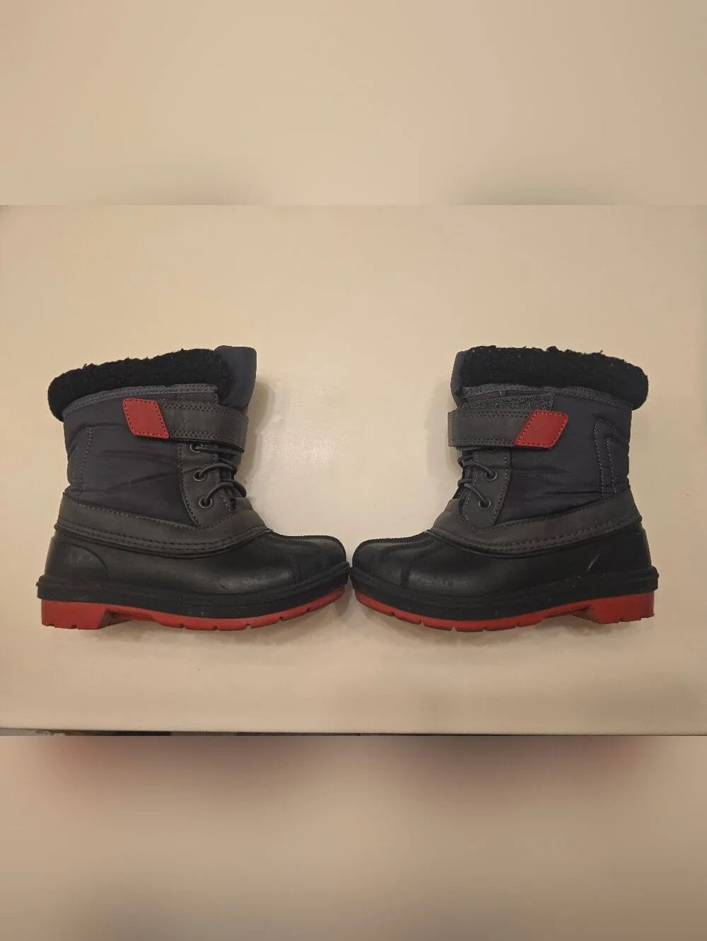 Cat&Jack Black Kids Winter Snow Boots